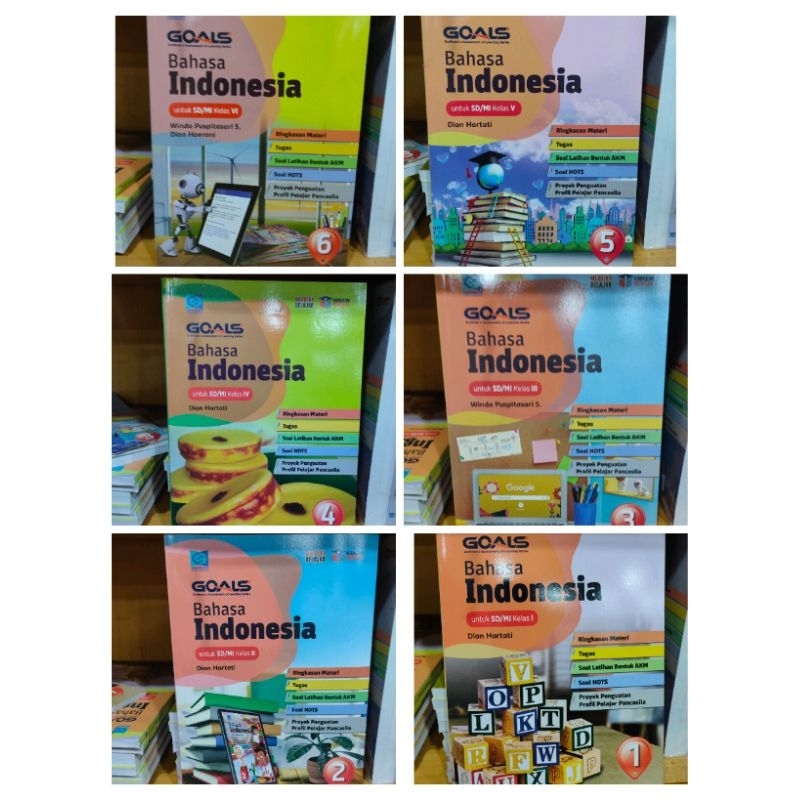 Buku Goals SD Bahasa Indonesia Kelas 1,2,3,4 ,5 ,6Kurikul Merdeka Grafindo,
