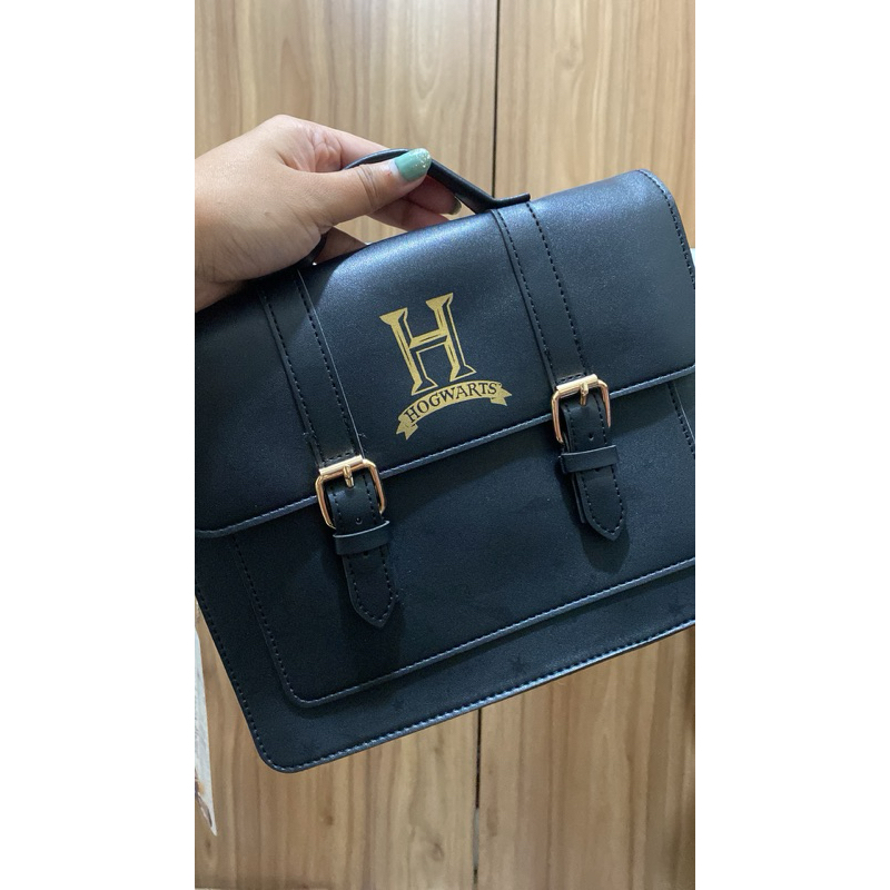 Harry Potter Hogwarts Tas Selempang Shein Hitam