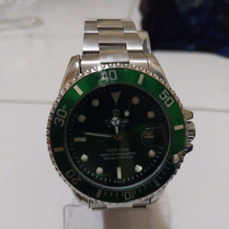 jam tangan pria automatic TEVISE  dan tanggal