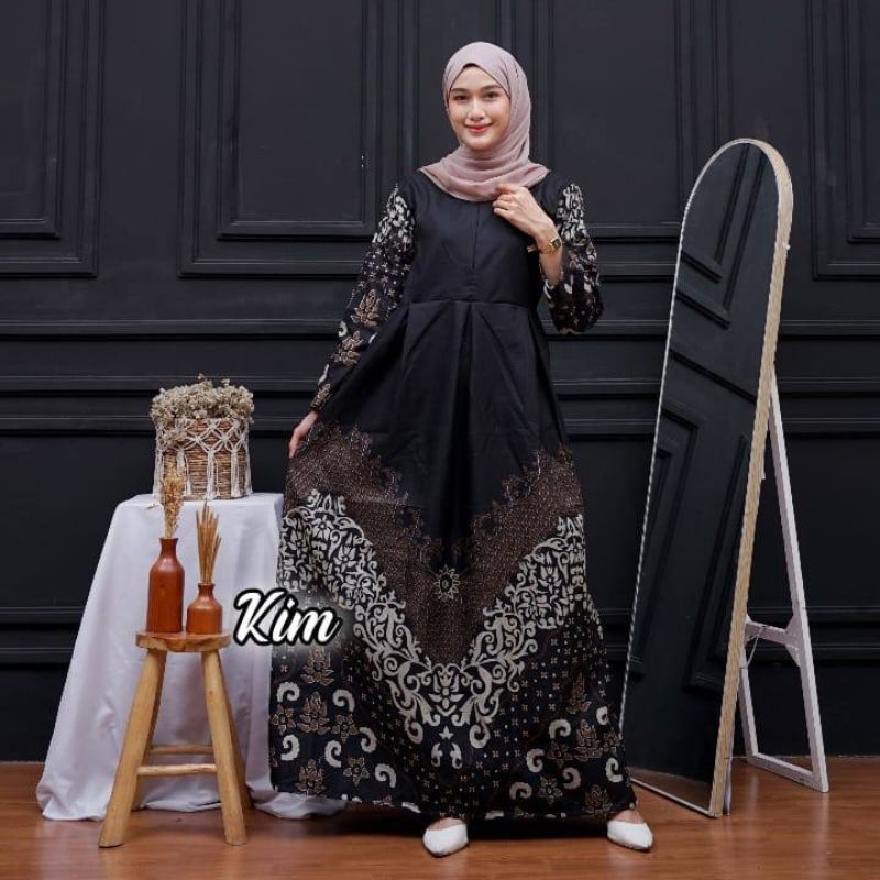 Gamis Batik Danapati Busui Jumbo LD100 LD110 LD120 LD130 Baju ibu muslimah terbaru
