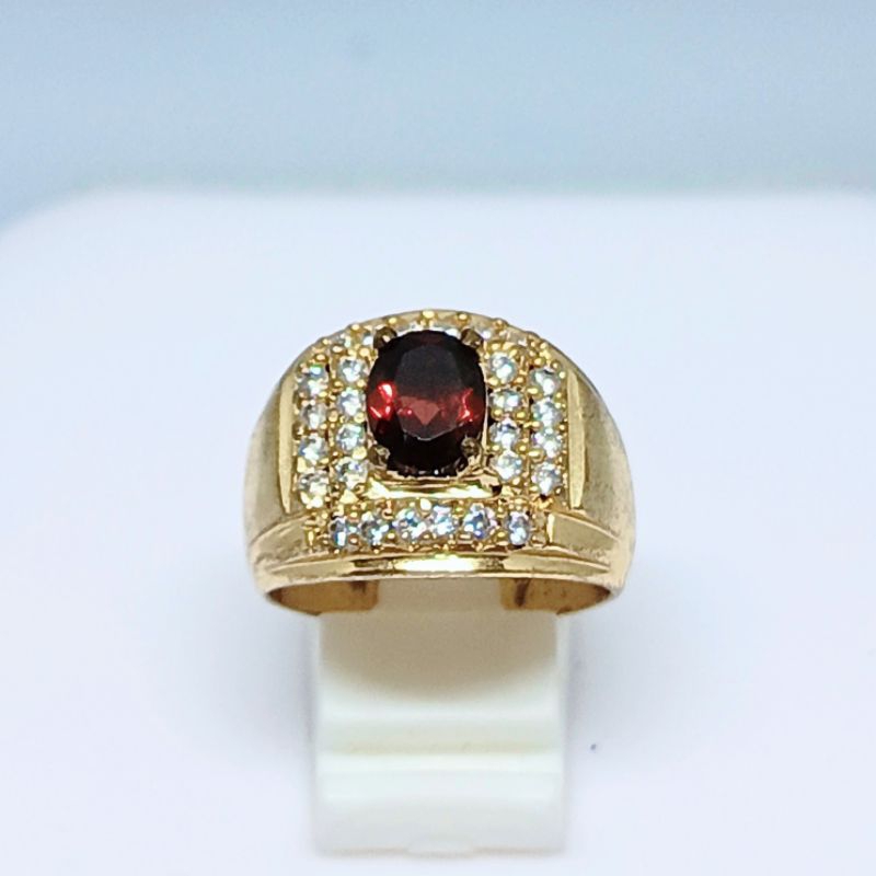 Cincin Natural  Red Garnet