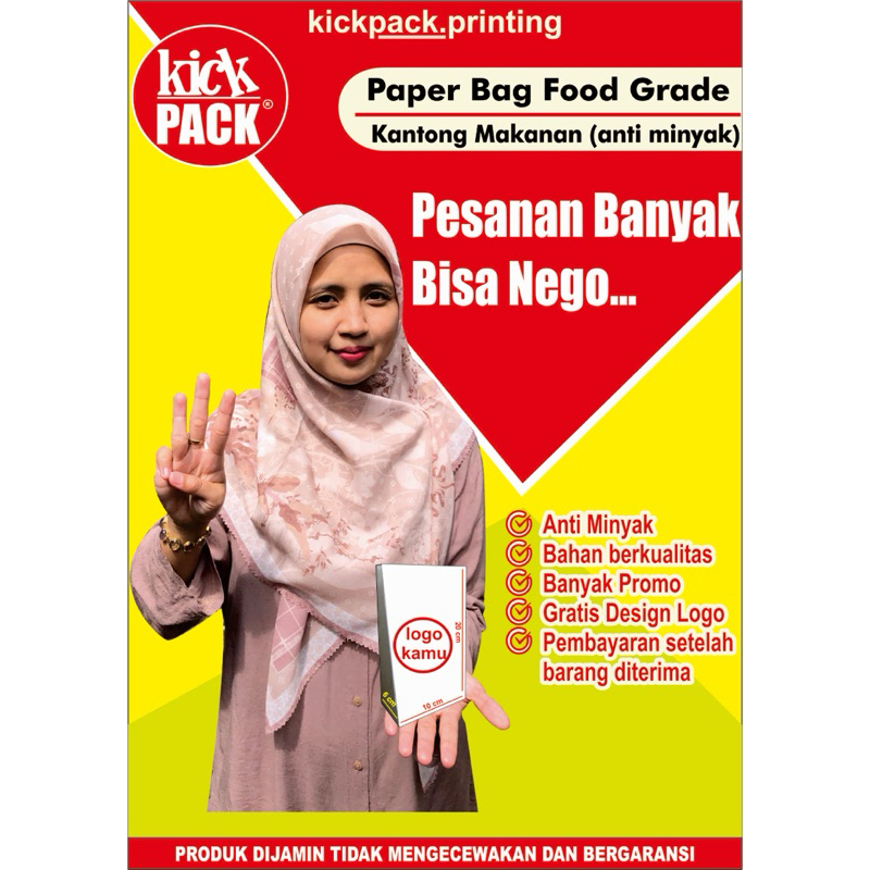 (food grade) paper bag / kertas kantong makanan