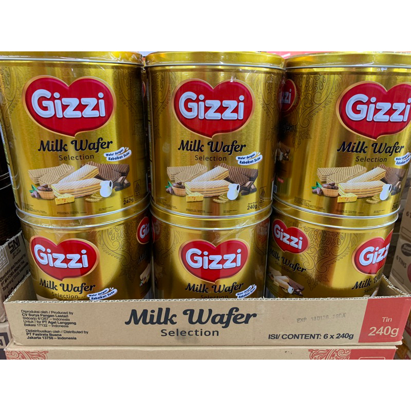 

GIZZI TIN MILK WAFER SELECTION 240GR