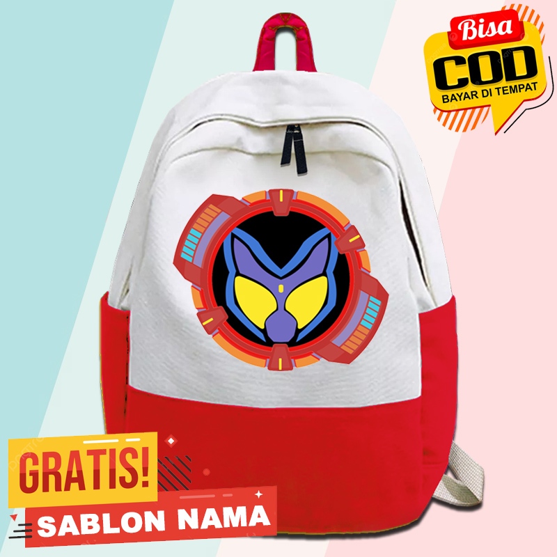 Tas Ransel Anak Kamen Rider Gavv / Tas Gendong Anak Sekolah TK SD Ngaji Laki Laki & Perempuan Custom