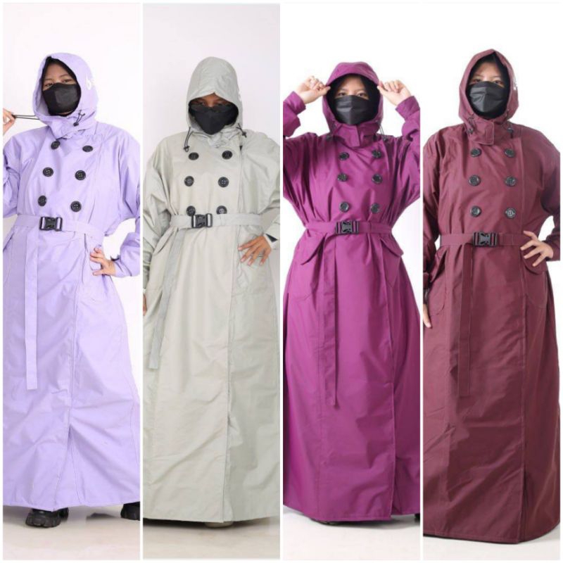 Jas Hujan Gamis Muslimah SHEBA Premium