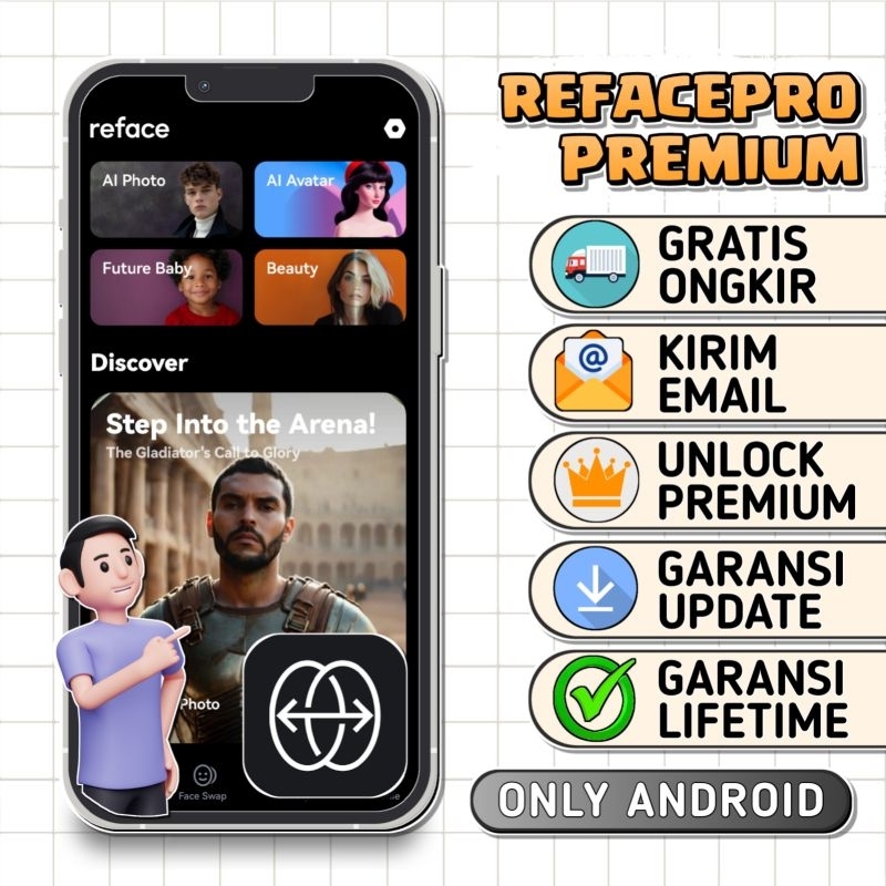 REFACE PRO PREMIUM LIFETIME UNLOCK FULL FEATURE BERBAYAR PERMANENT BERGARANS