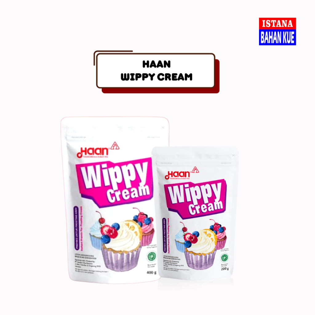 

HAAN Wippy Cream 400gr 200gr | bubuk whiped cream