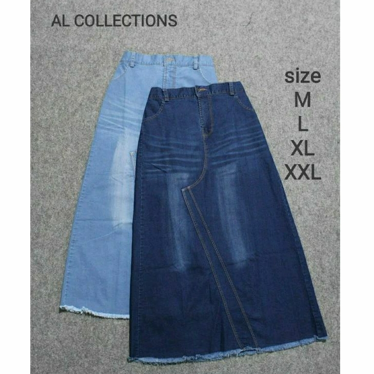 ROK JEANS WANITA//ROK JEANS TERKINI/ROK JEANS SPAN/ROK JEANS JUMBO/ROK JEANS POLOS/ROK JEANS PANJANG