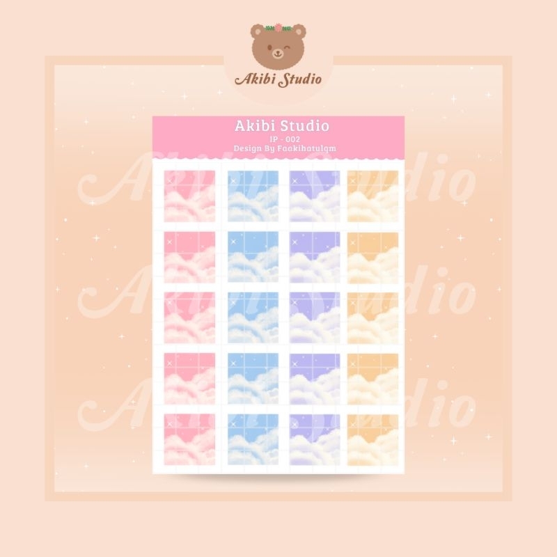 

IP-002 STICKER LANGIT PEMANDANGAN AWAN
