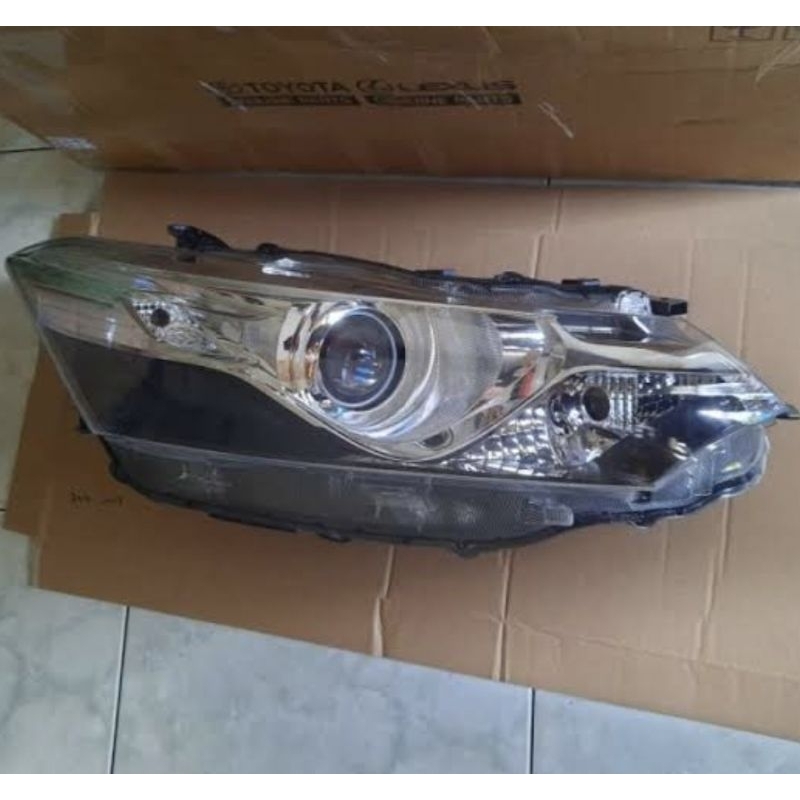lampu depan vios,head lamp vios gen 3 2012_2016 model lensa