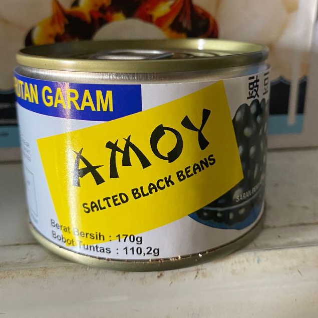 

Salted Black Beans Amoy Tausi 170gr - Kacang Hitam Kaleng