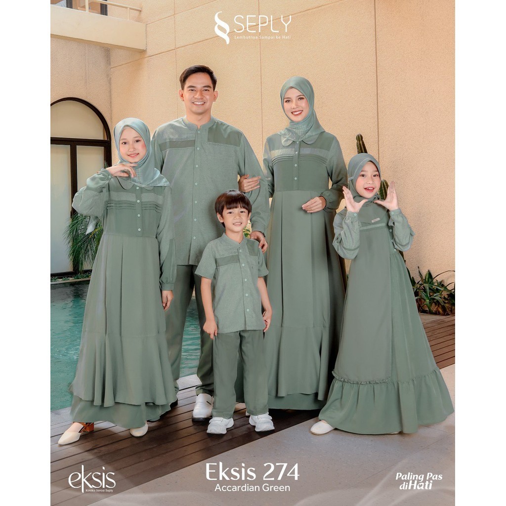 Jual Sarimbit Seply Eksis 274 Accardian Green Koko Kaseo 240 Kliko 176 Gamis Meyra 369 Selia 172 Rdy