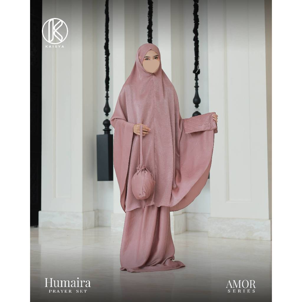 Kaisya -  Humaira Prayer Set/mukena premium/mukena travelling/free sajadah muka/free tas mukena