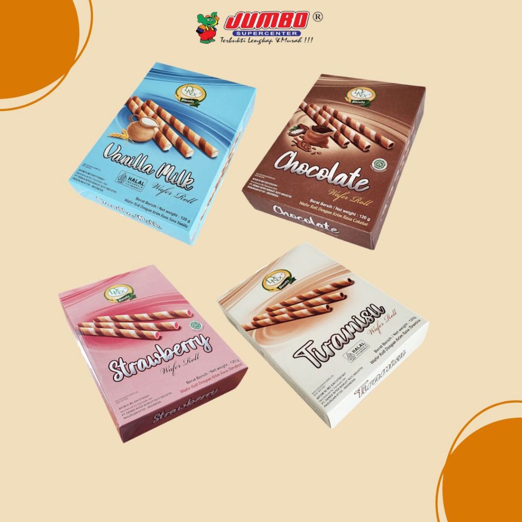 

Denex Wafer Roll Box 120g - Snack - Makanan Ringan