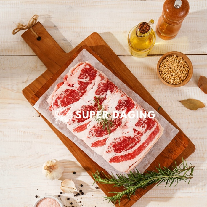 

US Shortplate Beef Daging Sapi Slice 1kg - Super Daging Malang