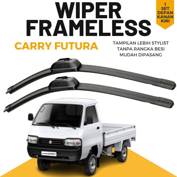 WIPER CARRY FUTURA 1.5 DEPAN WIPER CARRY FUTURA FRAMELESS KARET WIPER MOBIL FUTURA 1 SET KANAN DAN K