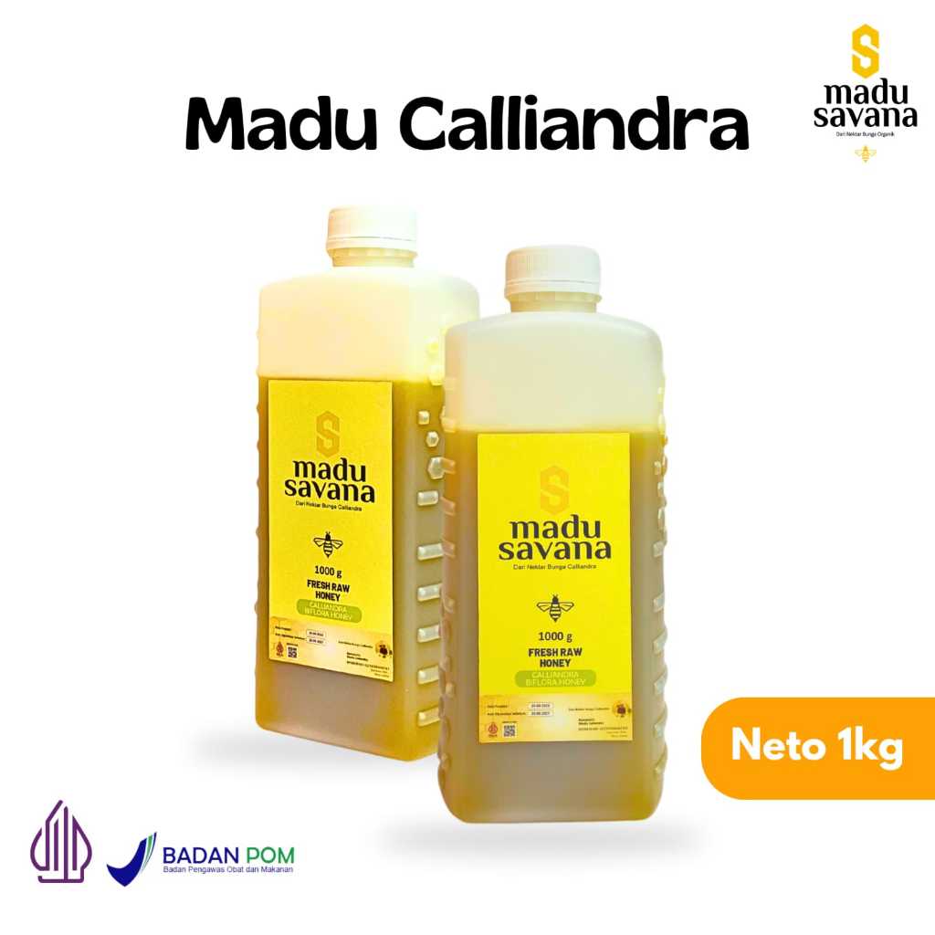 

MADU SAVANA 1KG ASLI MURNI CALIANDRA PREMIUM 100% Alami Pure Natural Raw Honey