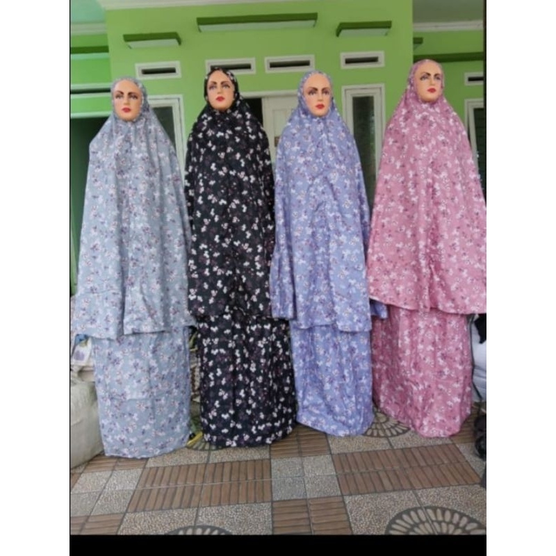 Gamis Motif Bunga ukuran jumbo