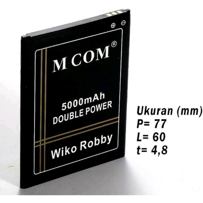 Baterai Battery Wiko Robby 3750 /Wiko Harry 3913 Double Power/iC M-COM