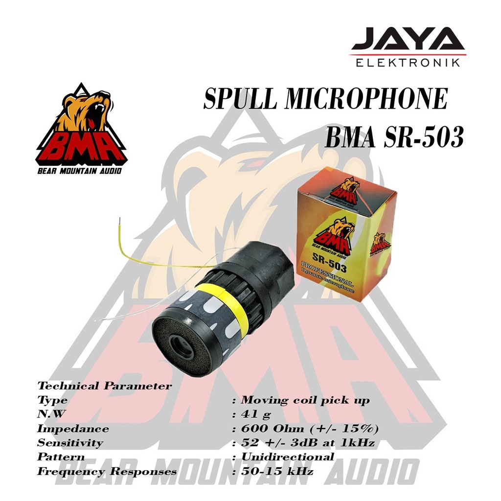 Spull Microphone Mic BMA SR 503 ORIGINAL/Spool Spul Mic BMA SR 503