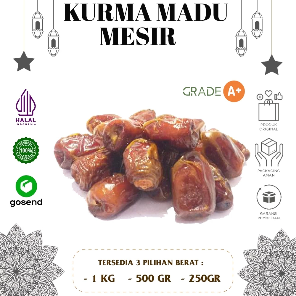 

Kurma Mesir Madu 500gr Premium Kurma Murah