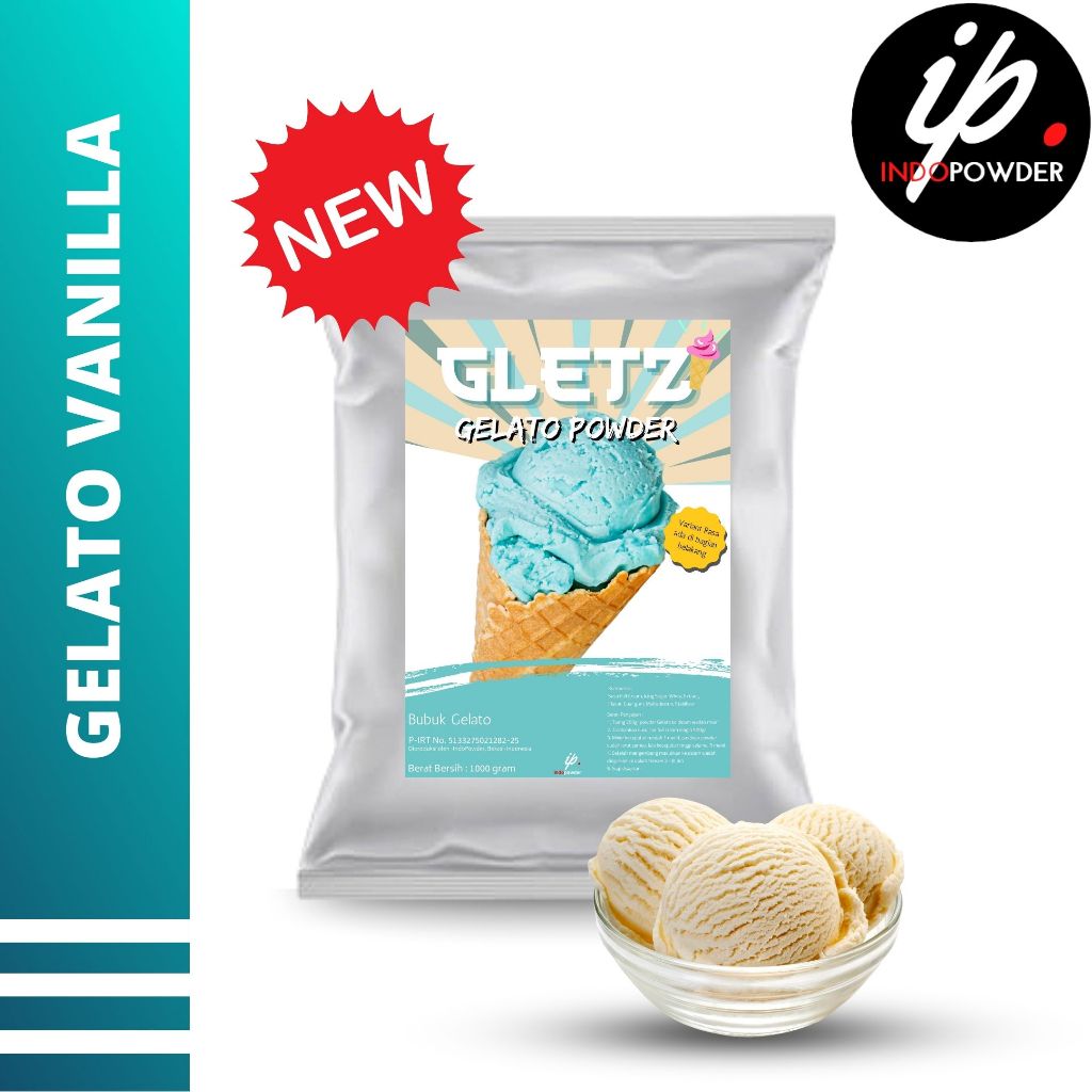 

Bubuk ICE CREAM GELATO VANILLA 1Kg - Bubuk ES KRIM GELATO VANILLA - Bubuk ES CREAM GELATO VANILLA