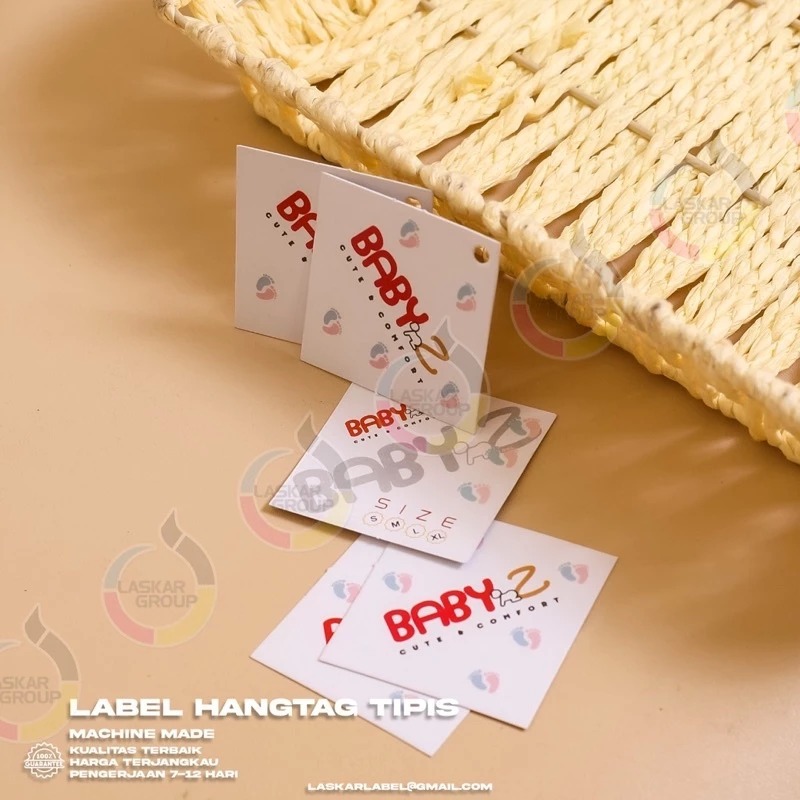 

ap 310 tag baju /merek baju hangtag hang tag full colour cetak bulak balik bebas custom tag baju/tag fashion/tag label/tag hijab/
