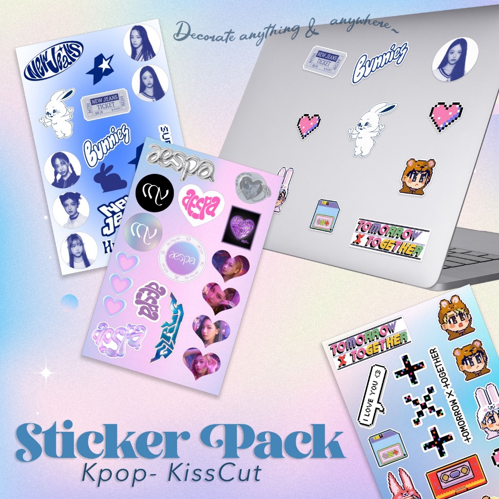 

STIKER PACK KPOP / Sticker Sheet Pack A5 / Cetak Sticker Vinyl Kiss Cut / Sticker Deco Hp Laptop / Stiker Dekorasi