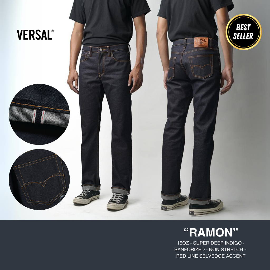 Versal - Ramon 15oz Superior Deep Indigo Denim (READY STOCK)