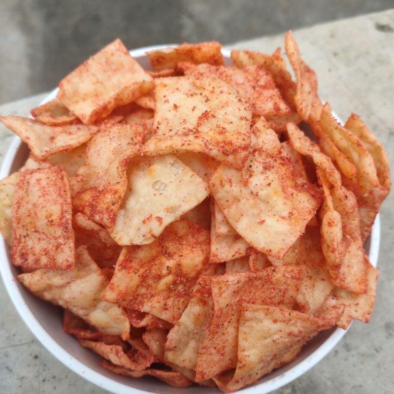 

PANGSIT PEDAS 500 GRAM cemilan enak | HPJ SNACK