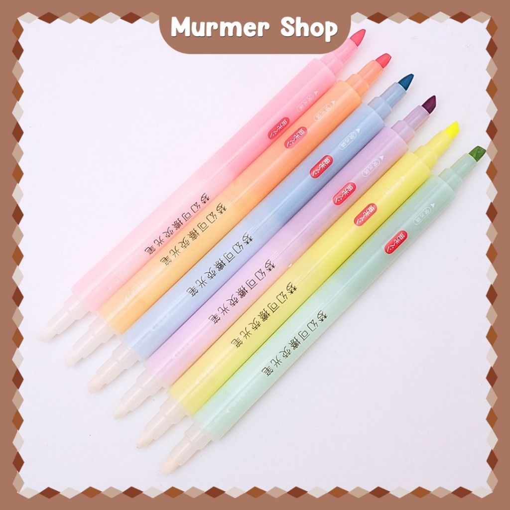

Highlighter Double Tip Tian Hao HD24 Erasable Penanda Halaman Buku