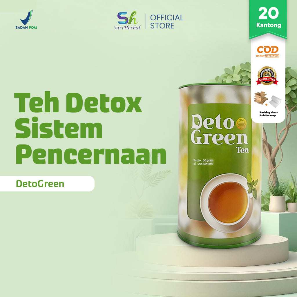 

DetoGreen Teh Herbal Alami Membantu Detoks Usus