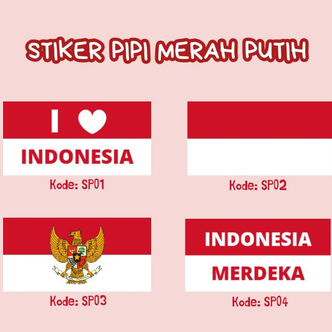 

Stiker Pipi Merah Putih HUT RI