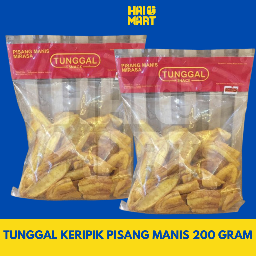 

Tunggal Keripik Pisang Manis 200 Gram