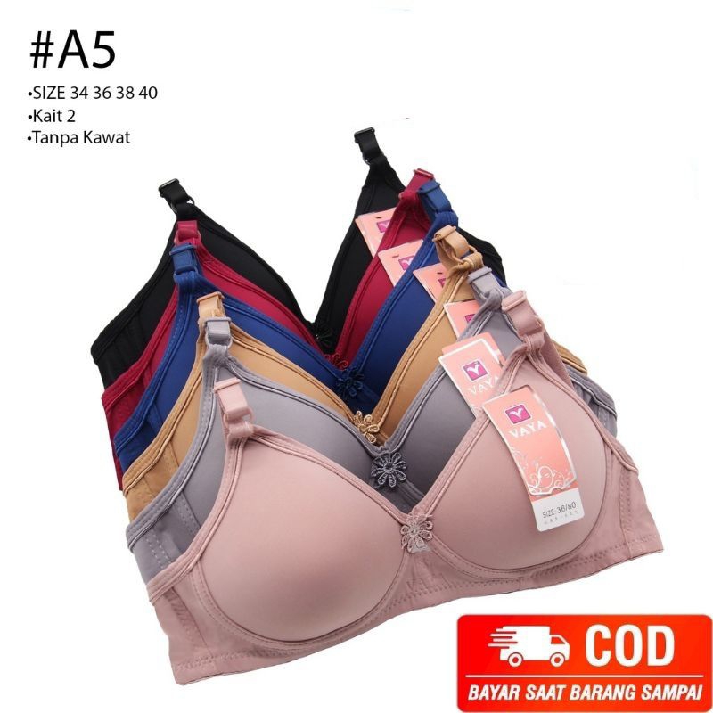 Vaya Bra Remaja Tanpa Kawat Cup A Art A5