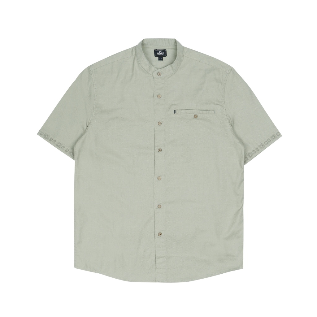 Baju Koko Original MGEE - Baju Koko Lengan Pendek Pria Original MGEE Alfero CKPR 095 Olive