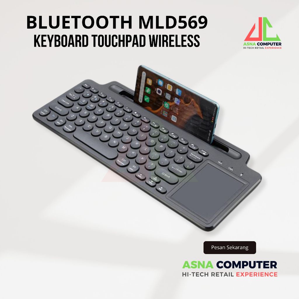 Keyboard Wireless Mini Bluetooth Rechargeable Android HP PC Laptop