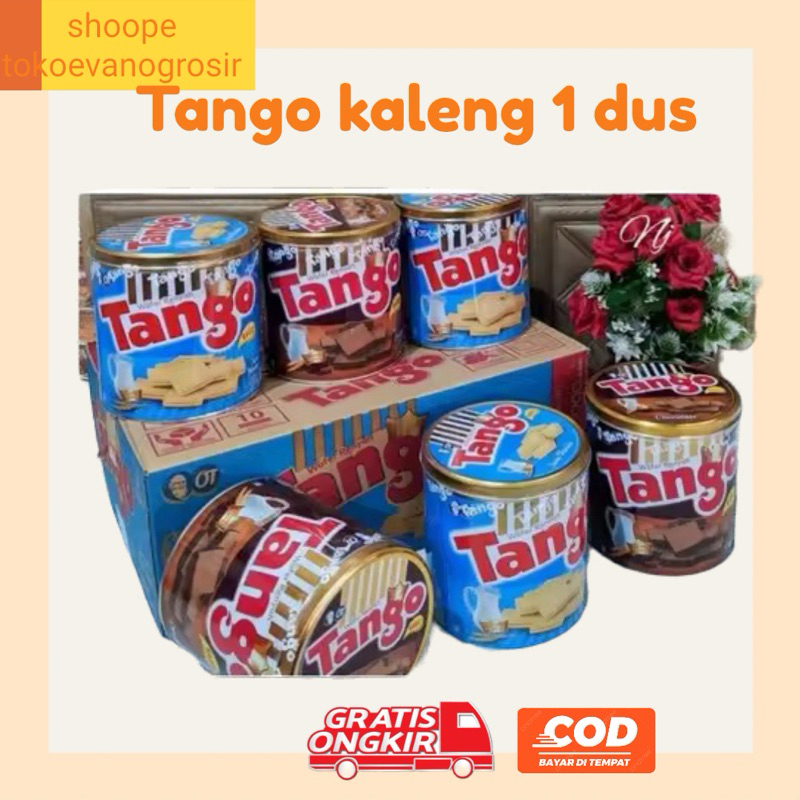 

Tango Wafer Kaleng Chocolate / Vanilla Festive 240gr 1 dus isi 6pcs