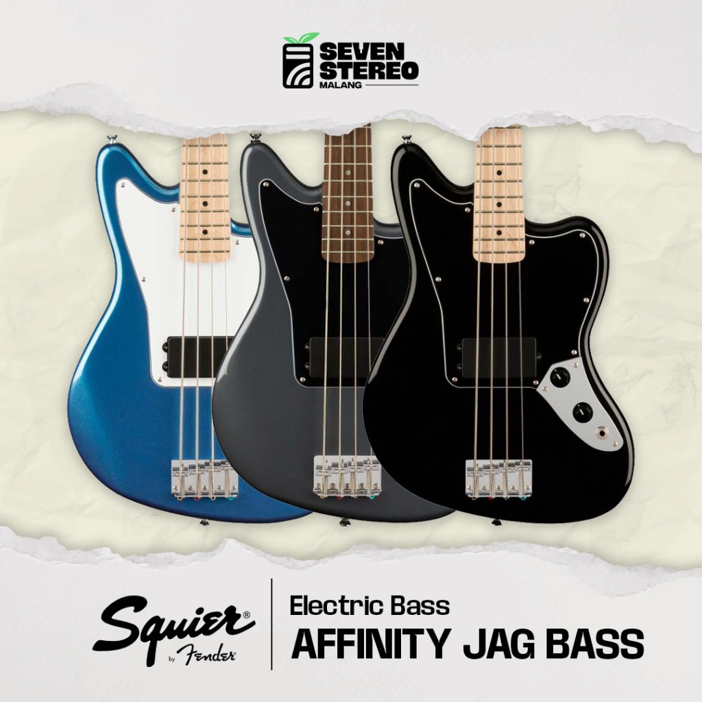 Squier Affinity Series Jaguar Bass - Gitar Bass Electric Elektrik Squier by Fender