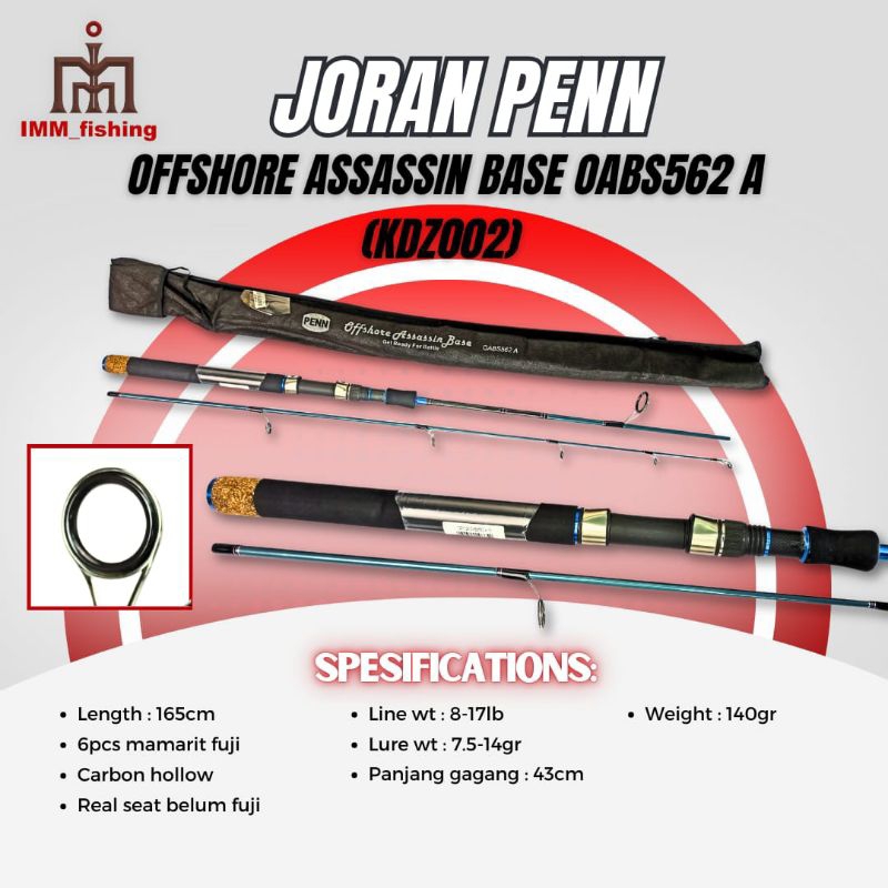 JORAN PENN OFFSHORE ASSASSIN BASE | Tongkat Pancing | Fishing Rod