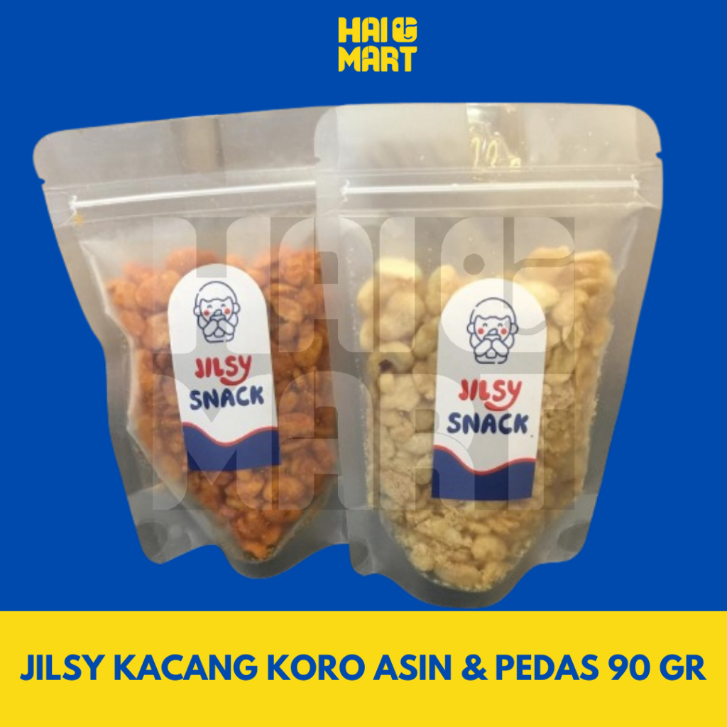 

JILSY KACANG KORO PEDAS & ASIN 90 GR | KACANG KORO KUPAS RENYAH