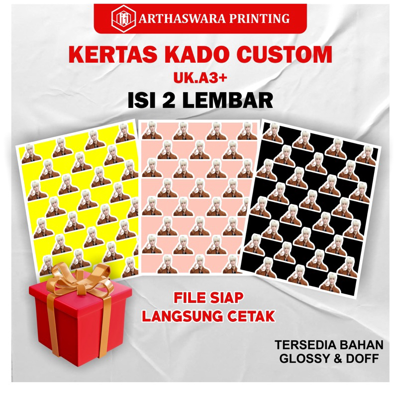 

Kertas Kado Custom (ISI 2Lembar)