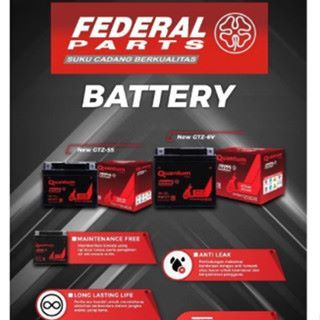 AKI MOTOR GTZ-5S ORIGINAL FEDERAL QUANTUM MAINTENANCE FREE (AKI KERING)
