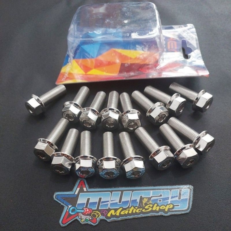 Baut probolt 10x30 drat 14 panjang 3cm baut probolt bolt stainles