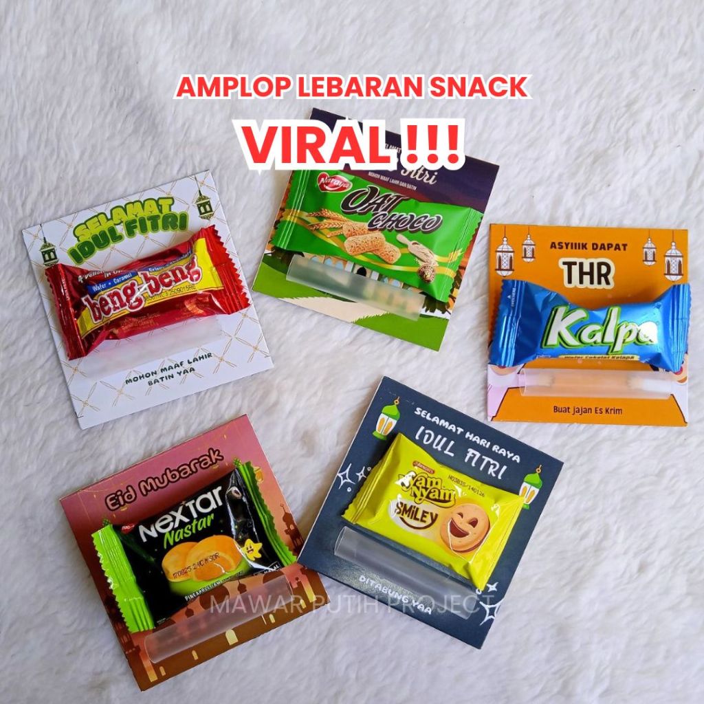 

Amplop Lebaran Viral Snack Sedotan | Amplop THR Snack | Kartu Lebaran Uang Gulung Snack Anak-Anak