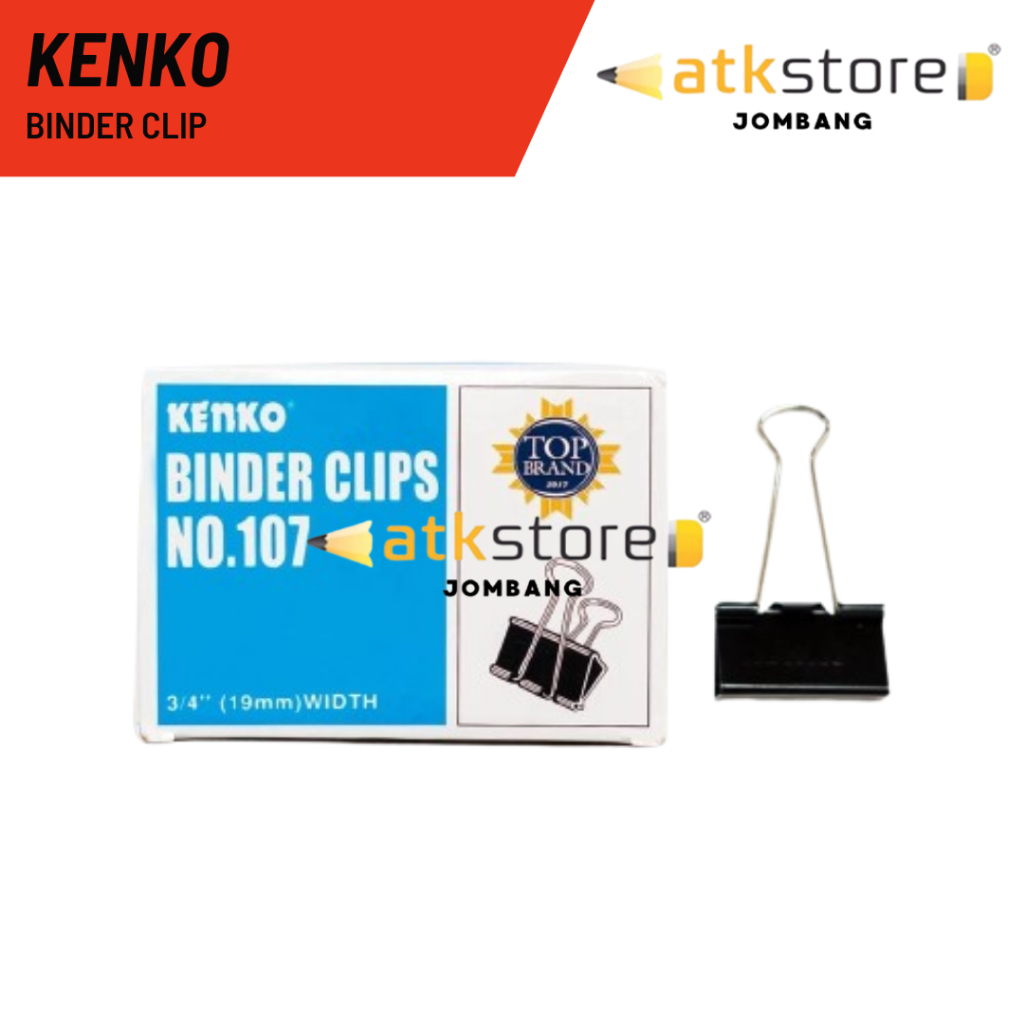 

KENKO Binder Clip / Klip Kertas Penjepit Kertas / Binder Clip Kenko Penjepit Klip Kertas Multiguna