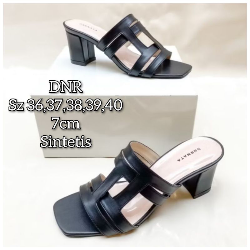 Sepatu/Sandal Import DNR 04 - Tinggi Hak 7 cm - Ukuran 36-40 - Bahan Sintetis - Cocok untuk Acara Fo