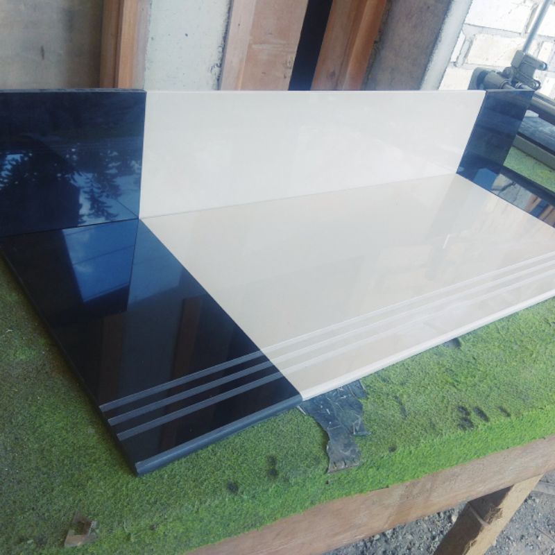 tangga granit full set hitam putih