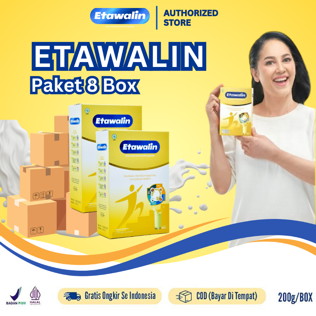 

Etawalin Susu Etawa Original Atasi Asam Urat Nyeri Sendi 8 Box