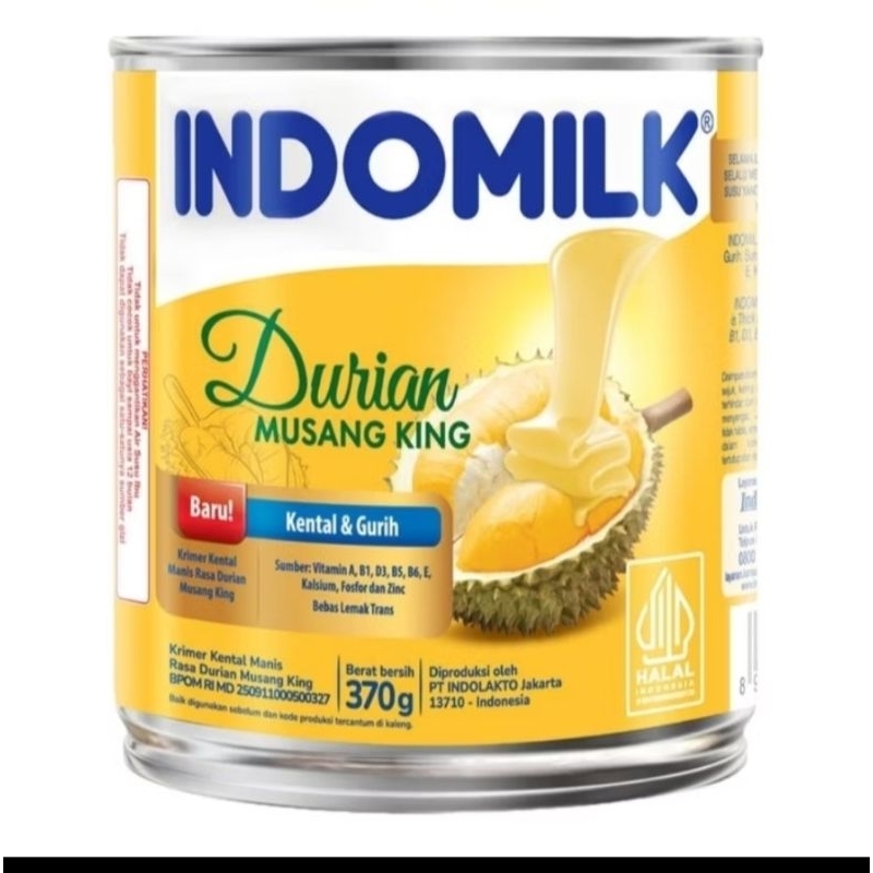 

Baru Indomilk kental manis rasa durian musang king
